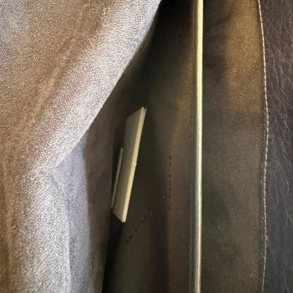 Coach Quilted Leather Shoulder Bag in Navy Blue with Gunmetal Chain - Picture 15 of 16